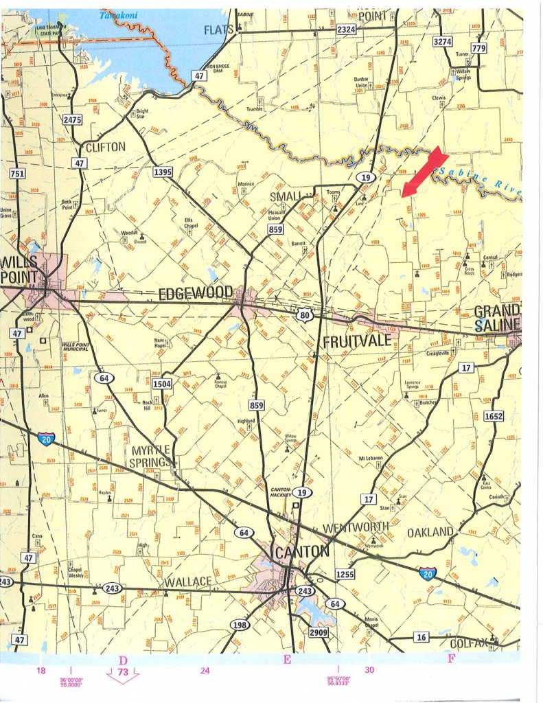 103 Acres In Van Zandt County, Texas - Van Zandt County Texas Map