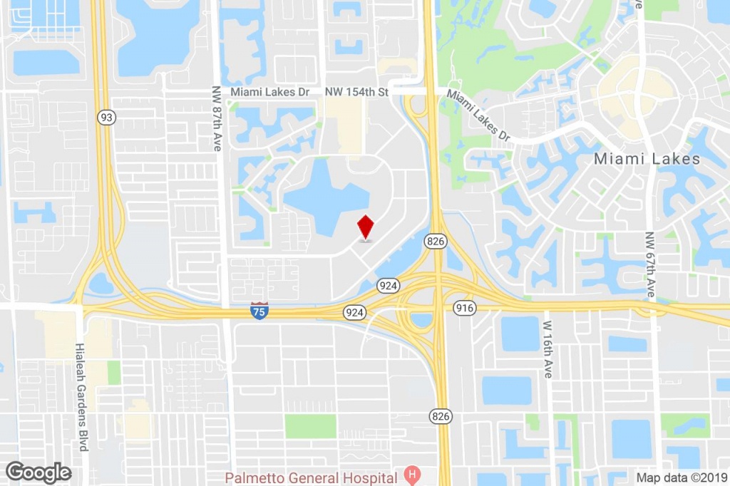 14261 Commerce Way, Miami Lakes, Fl, 33016 - Property For Lease On - Miami Lakes Florida Map