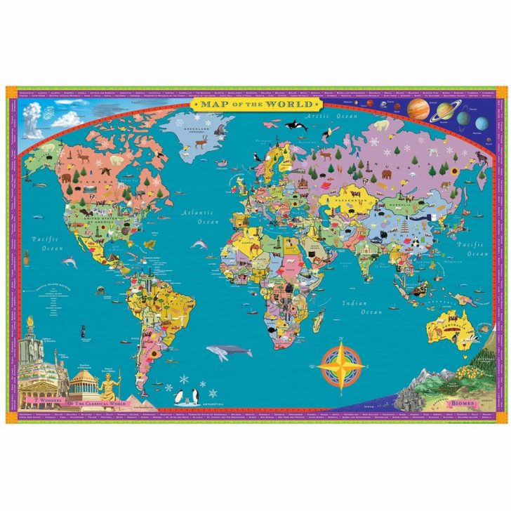 Children\'s Map Of The World Printable