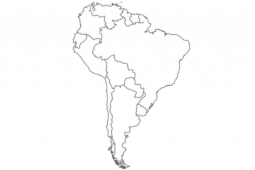 17 Blank Maps Of The United States And Other Countries - Printable Blank Map Of South America