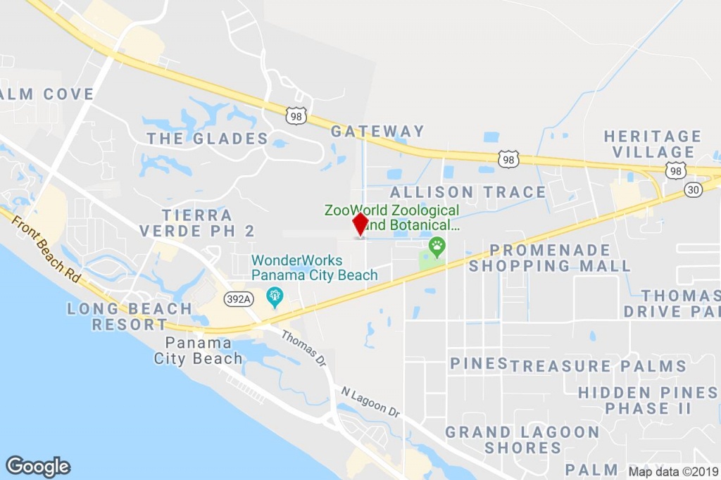 1711 Moylan Rd, Panama City Beach, Fl, 32407 - Commercial Property - Panama Beach Florida Map