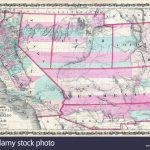 1862 Johnson Map Of California, Nevada, Utah, Colorado, New Mexico   California Nevada Arizona Map