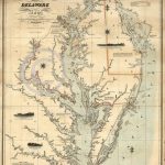 1862 Nautical Chart Map Chesapeake Delaware Bay Vintage Historical   Printable Map Of Chesapeake Bay