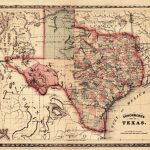 1866 Schönberg's Map Of Texas Schonberg Historic State Map Texan   Texas Map Wall Art