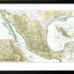 1916 Mexico Map Framed Print Wall Artnational Geographic Maps   National Geographic Printable Maps