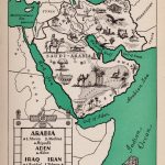 1940's Arabia Picture Map Of Saudi Arabia Print Map Of | Etsy   Printable Map Of Saudi Arabia