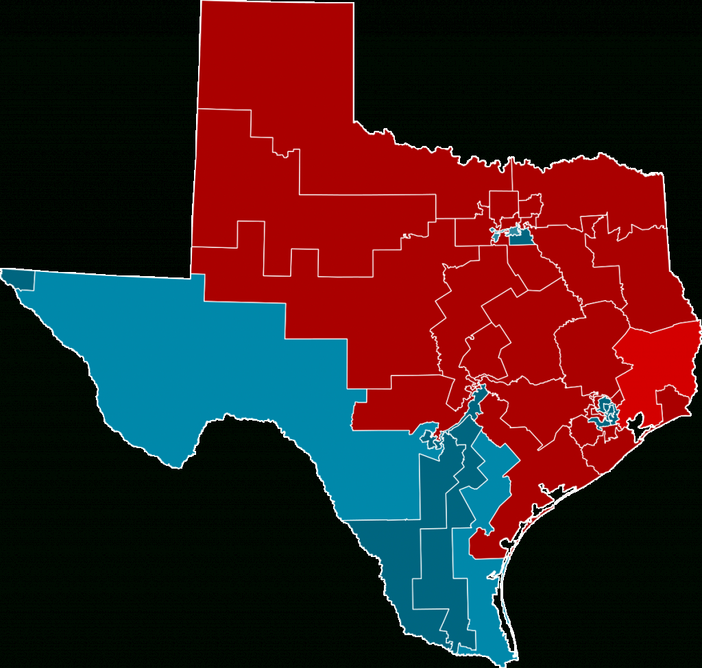 2012 United States House Of Representatives Elections In Texas - Texas Congressional Map