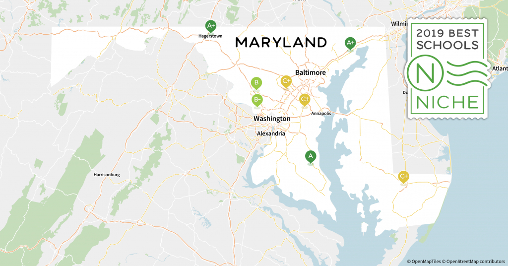 2019 Best School Districts In Maryland - Niche - California School District Rankings Map