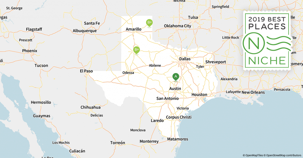 2019 Best Suburbs To Live In Texas - Niche - Map Of Texas Showing Frisco