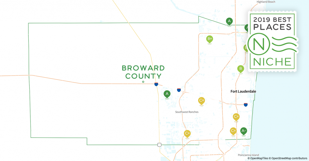 2019 Safe Places To Live In Broward County, Fl - Niche - Coral Springs Florida Map