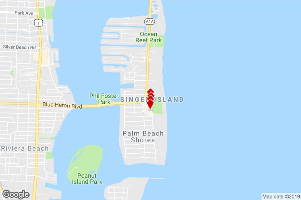 2401 N Ocean Dr, Singer Island, Fl, 33404 - Property For Lease On - Singer Island Florida Map