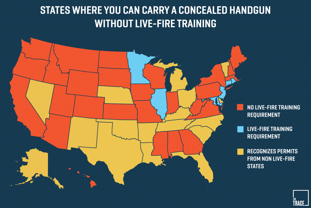 26 States Will Let You Carry A Concealed Gun Without Making Sure You - Texas Chl Reciprocity Map 2017