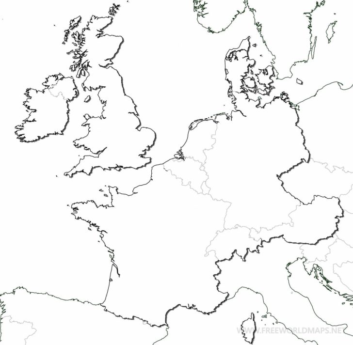 Europe Political Map Outline Printable