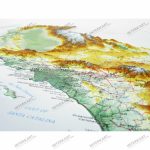3D Relief Map California   Wall Maps   California Relief Map