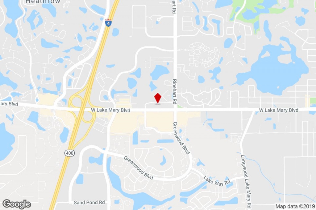 4106 W Lake Mary Blvd, Lake Mary, Fl, 32746 - Medical Property For - Map Of Lake Mary Florida And Surrounding Areas