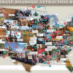 79 Weird Roadside Attractions Road Trip[Infographic]   Titlemax   California Roadside Attractions Map