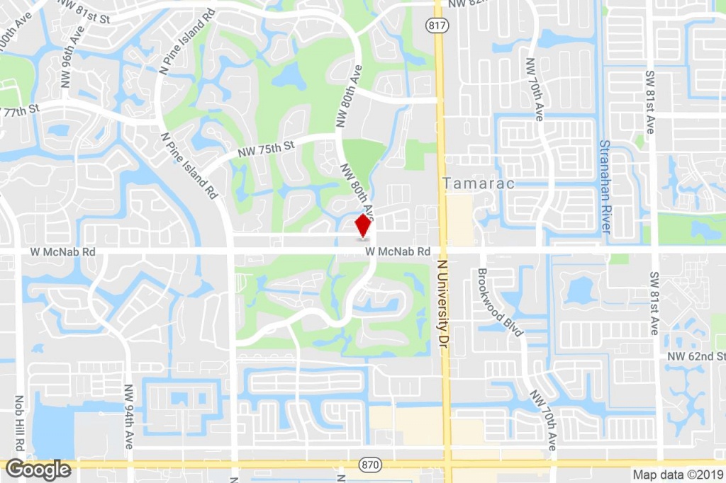 8001-8085 W Mcnab Rd, Tamarac, Fl, 33321 - Property For Lease On - Tamarac Florida Map