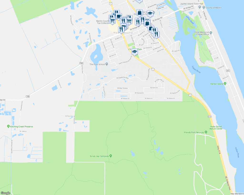 8737 Southeast Sharon Street, Hobe Sound Fl - Walk Score - Hobe Sound Florida Map