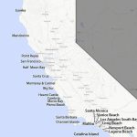 A Guide To California's Coast   Beach Map Of California