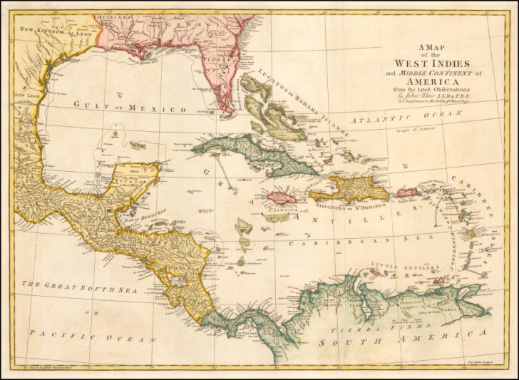 Map Of Florida And Caribbean