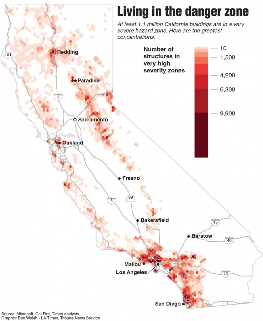 A Million California Buildings Face Wildfire Risk. &amp;#039;extraordinary - California Wildfire Risk Map