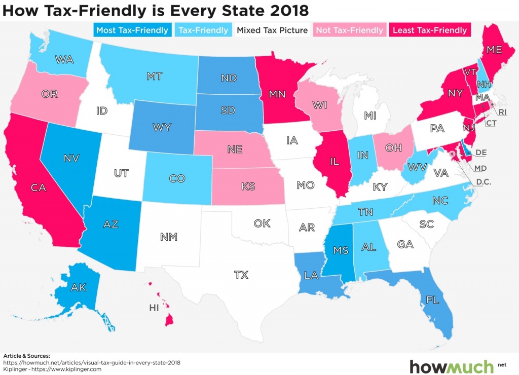 A Visual Guide To State Taxes - Florida Property Tax Map