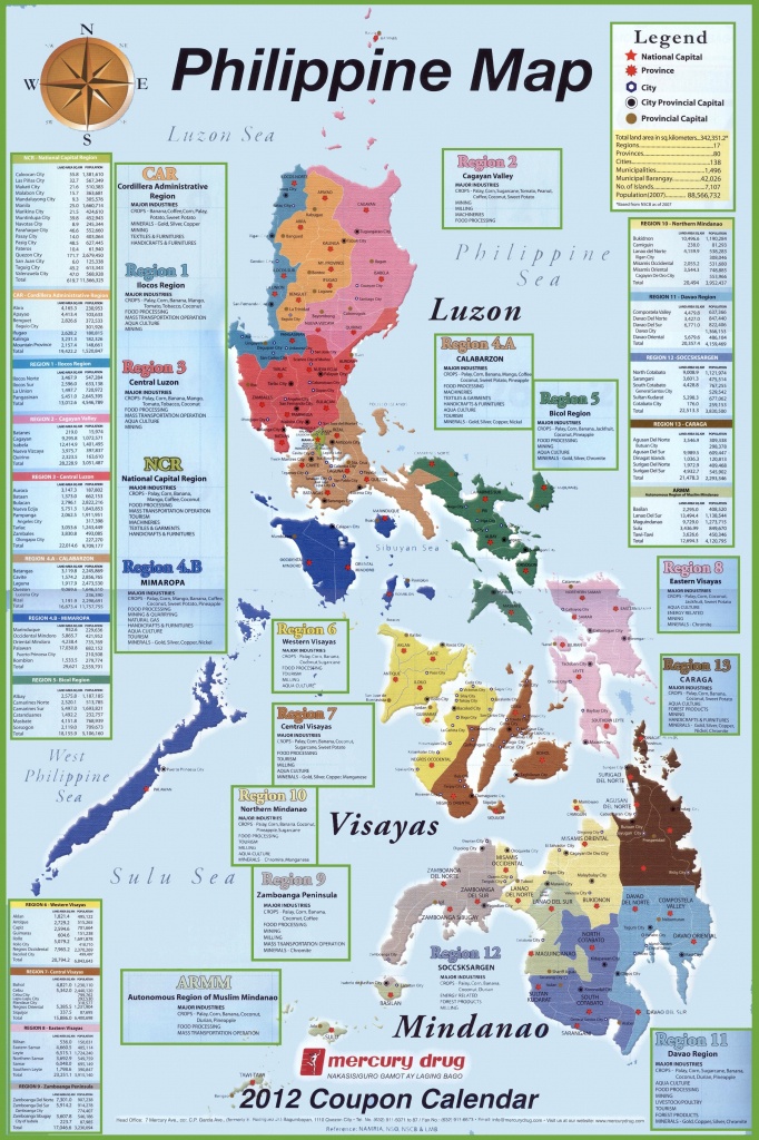 Administrative Divisions Map Of Philippines - Free Printable Map Of The Philippines