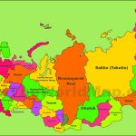 Administrative Divisions Map Of Russia   Free Printable Map Of Russia