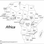 Africa Map Black And White | Sitedesignco   Printable Map Of Africa With Countries Labeled