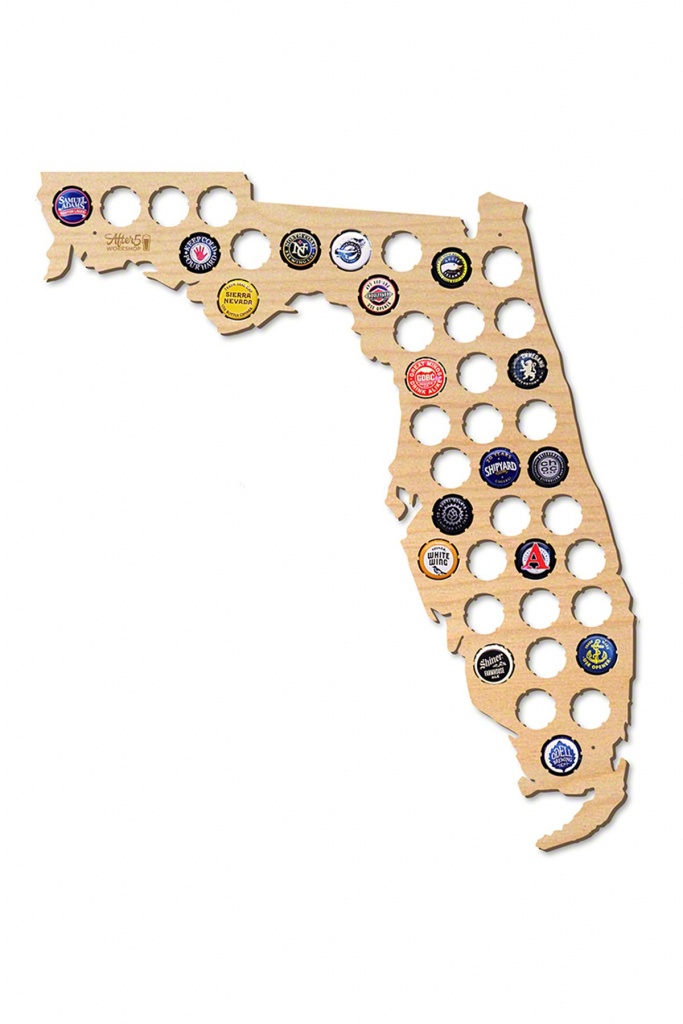 After 5 | Florida Beer Cap Map | Nordstrom Rack - Florida Beer Cap Map