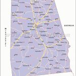 Alabama Road Map, Alabama Highways Map, Alabama Interstates   Alabama State Map Printable