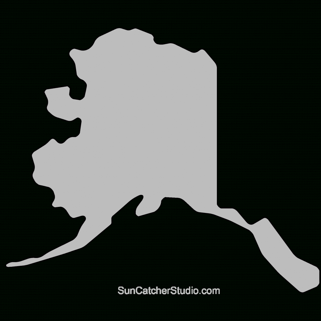 Alaska - Map Outline, Printable State, Shape, Stencil, Pattern - Alaska State Map Printable