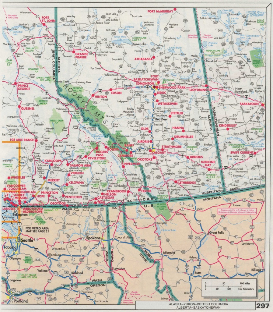 Highway 2 Alberta Map