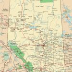 Alberta Road Map   Printable Alberta Road Map
