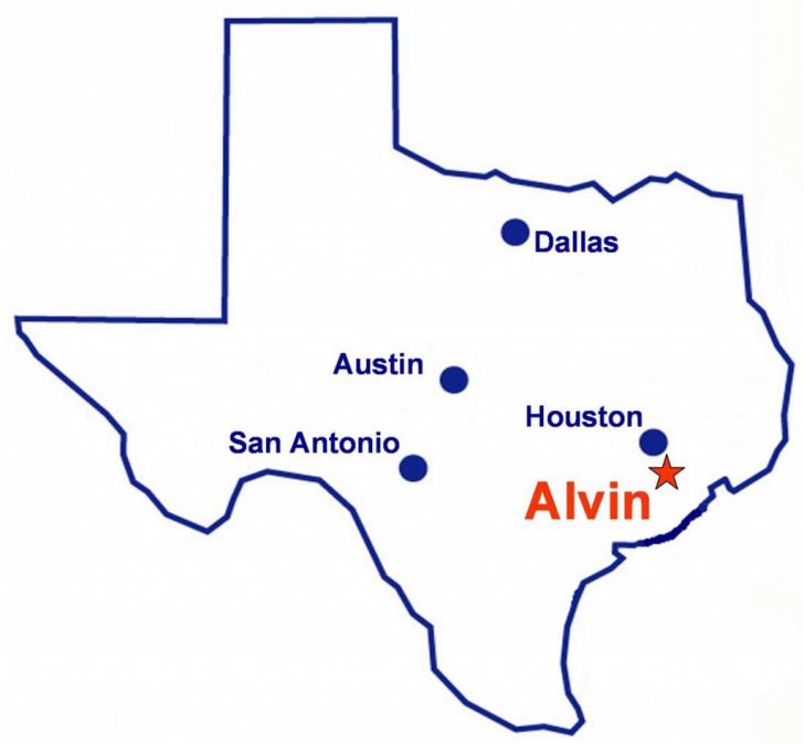 Alvin Texas Map