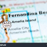 Amelia Island Florida Usa On Map Stock Photo (Edit Now) 1120491035   Amelia Island Florida Map