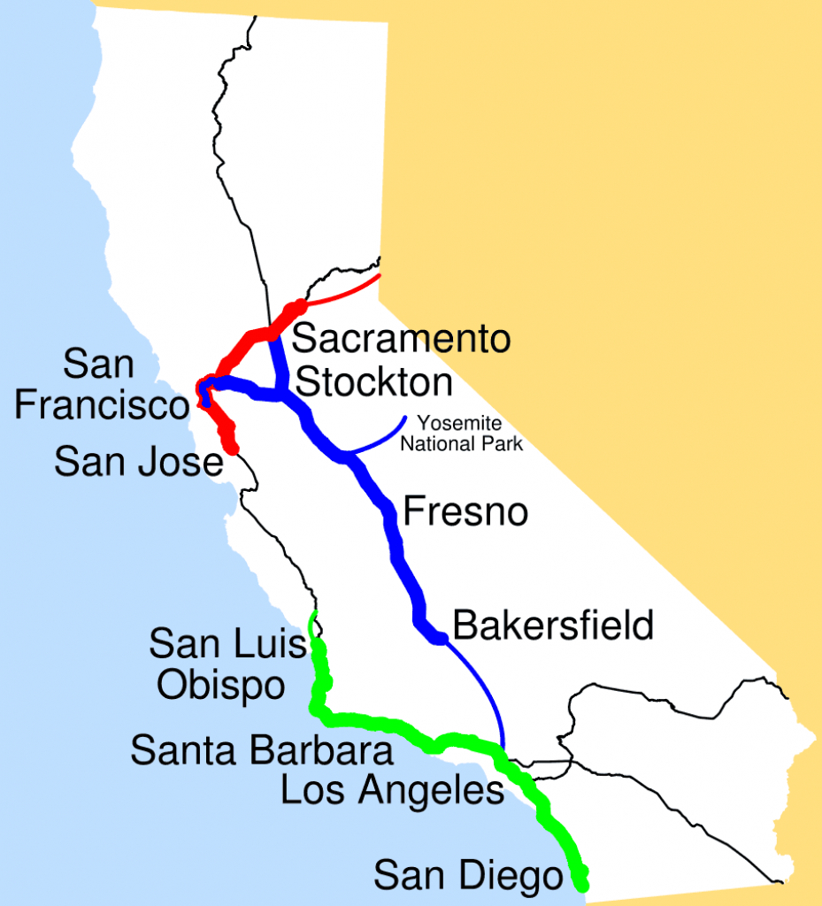 Amtrak California Simplified Map • Mapsof - Amtrak Map Southern California