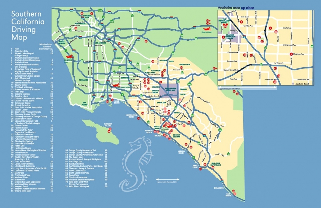 Anaheim Convention Center Within California Map Popular Anaheim Map - Anaheim California Map