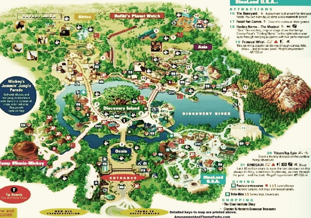 Animal Kingdom Map | Disney | Disney World Trip, Theme Park Map - Printable Disney Park Maps