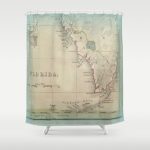 Antique Florida Keys Map Shower Curtainkarengrossman | Society6   Florida Map Shower Curtain