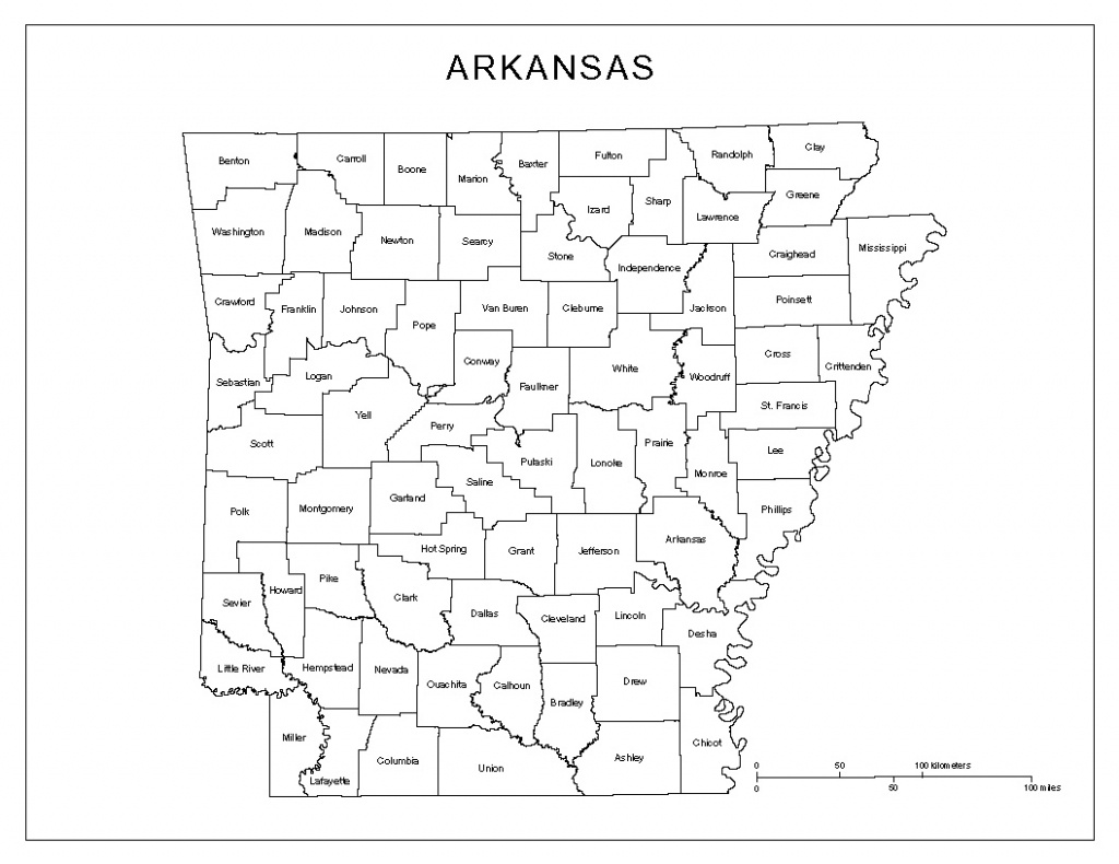 Arkansas Labeled Map - Printable Map Of Arkansas