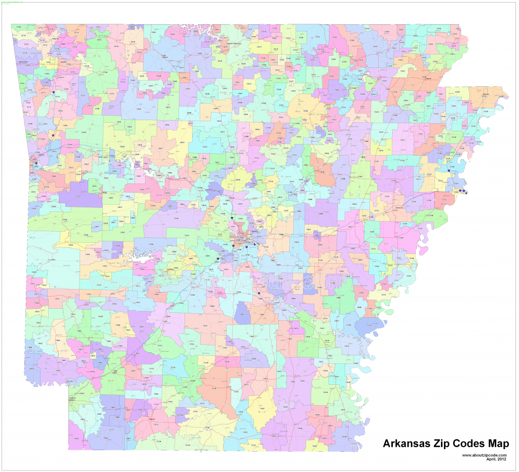 Arkansas Zip Code Maps - Free Arkansas Zip Code Maps - Printable Map Of Omaha With Zip Codes