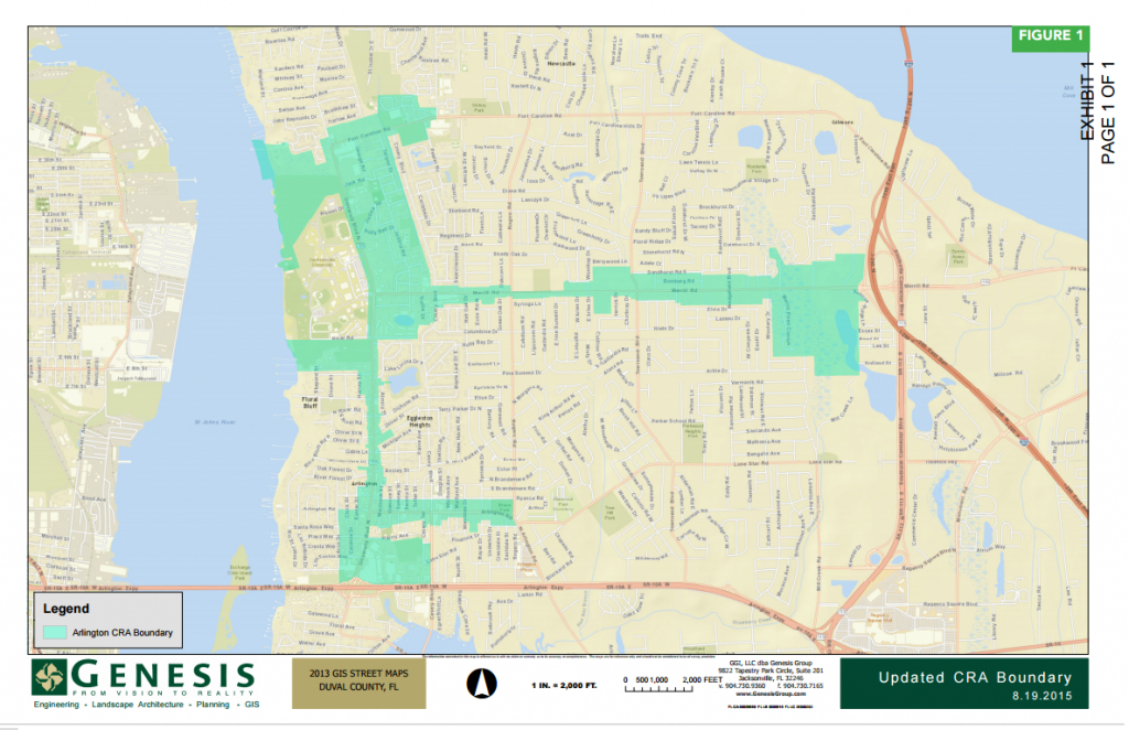 Arlington Redevelopment Plan Underway After Jacksonville City - Map To Jacksonville Florida