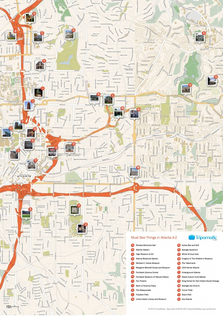 Atlanta Printable Tourist Map | Free Tourist Maps ✈ | Atlanta - Printable Map Of Columbus Ga
