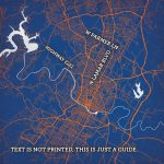 Austin, Texas Map Art   City Prints   Printable Map Of Austin Tx