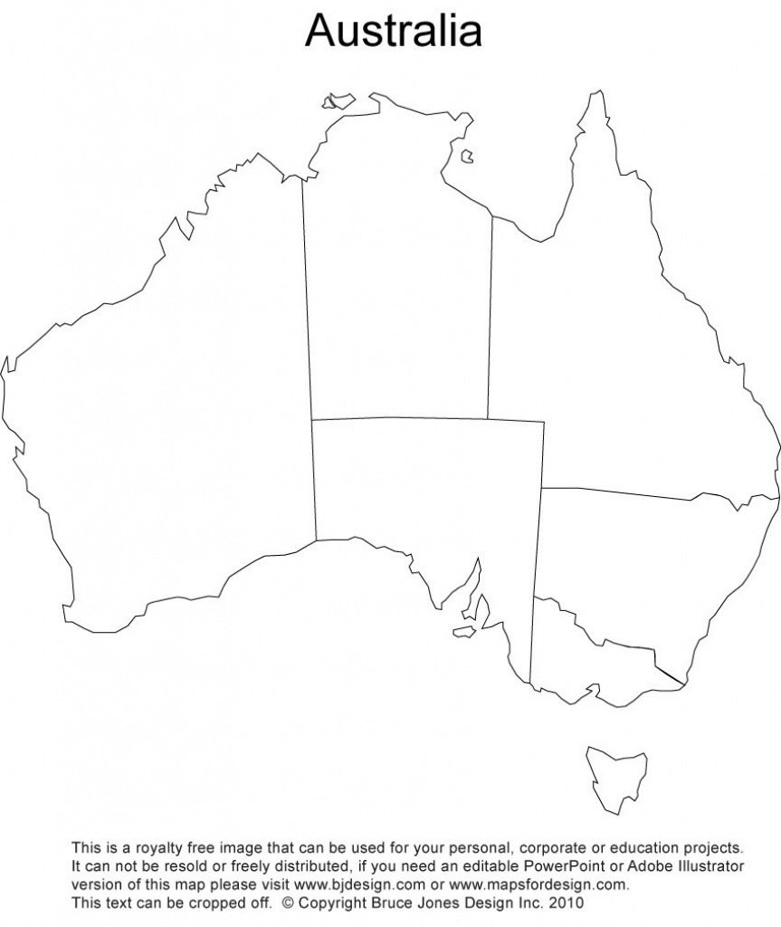 Australia Blank Printable Map, Royalty Free, Aussie, Sydney - Printable Maps For School