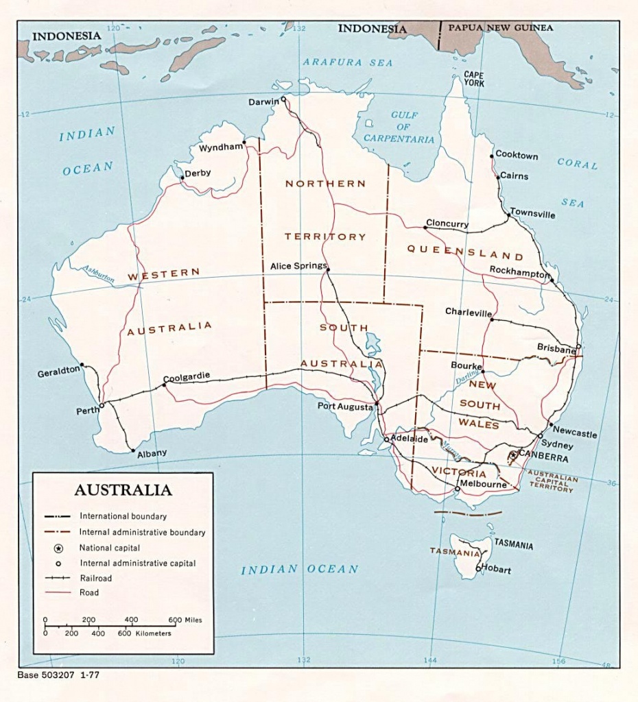 Australia Maps | Printable Maps Of Australia For Download - Printable Map Of Australia