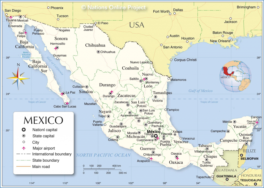 Baja California Sur Map Maps Of Mexico Free Printable Us F - Free Printable Map Of Mexico