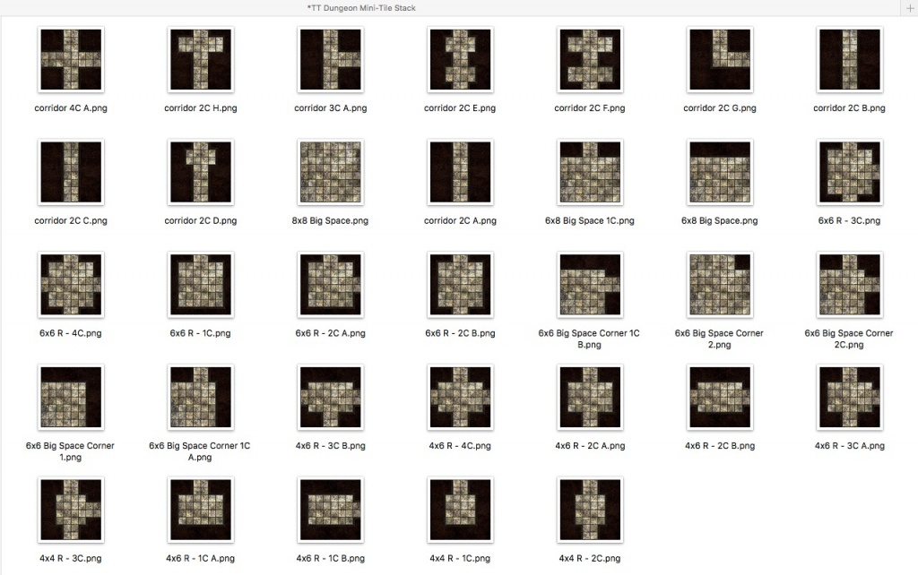 Dungeon Tiles Printable Sencery