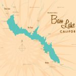 Bass Lake Ca Map Art Canvas Print | Etsy   Bass Lake California Map